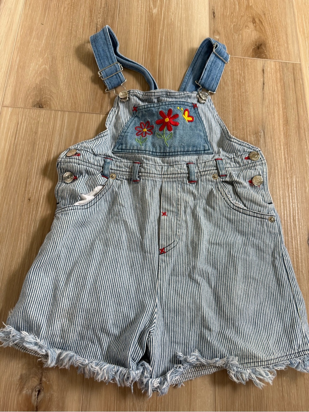 Vintage Toddler Flower Shortalls